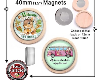 NUTHOUSE Handmade Magnet, Stocking Stuffer, Nut House Magnet, Life Adventure Magnet, #InspirationMagnet, #VanMagnet, #Nuthouse, #Squirrel