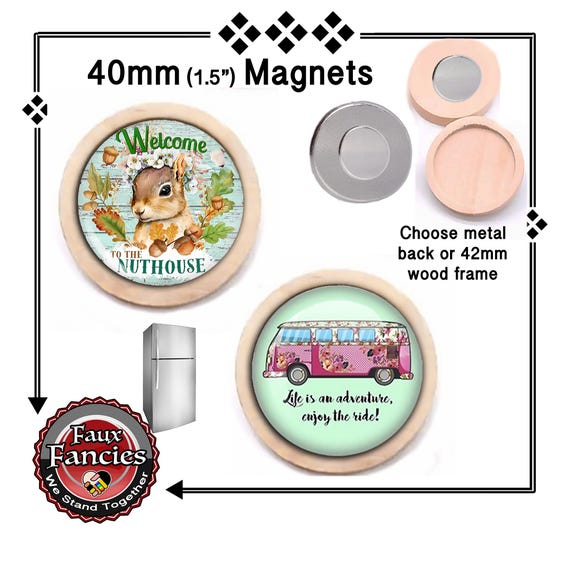 NUTHOUSE Handmade Magnet, Stocking Stuffer, Nut House Magnet, Life Adventure Magnet, #InspirationMagnet, #VanMagnet, #Nuthouse, #Squirrel
