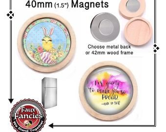 SALE! BUNNY CHiCK Handmade MAGNeT, Proud of Self Sign, Easter Egg Magnet, #EasterChickSign, #BunnyMagnet, #ProudOfSelf,#Inspire,#EasterSign