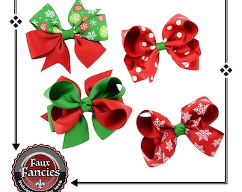 Hair BOWS! SUPER CUTE Girls’ Holiday Hair Bows, Package Bow, Gift Bow, Bows with Hair Clips, #HairBows, Bows for Girls, #HairClip, #GiftBow