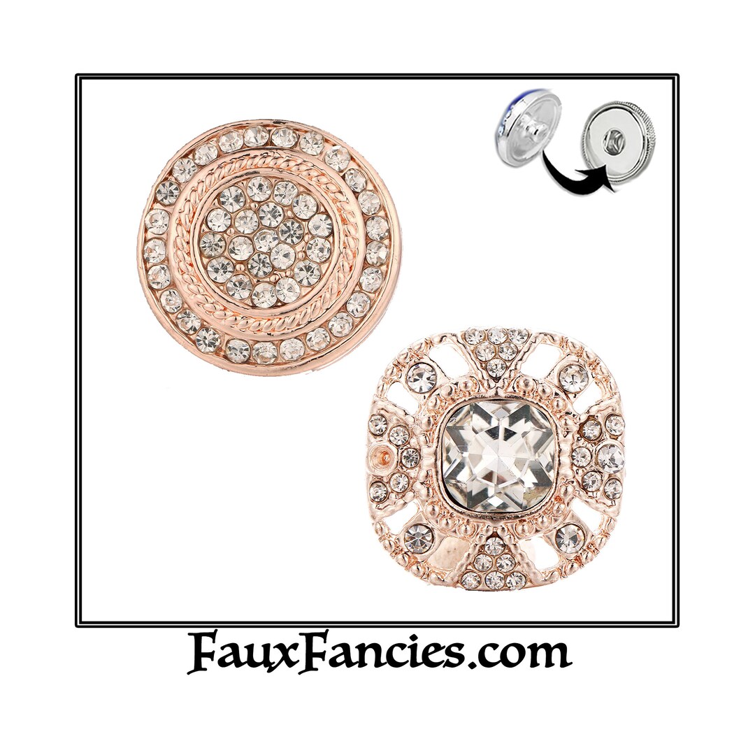 GORGEOUS Gold Tones Rhinestone SNAP Buttons, #gingersnaps, # ...