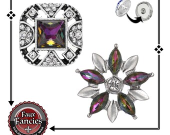 SNAP BUTTONS, STUNNING RHiNESTONE Snap Button Charm, 18mm Rhinestone Snaps, #SnapButtons, #BraceletCharms, #FlowerSnapCharms, #SnapJewelry