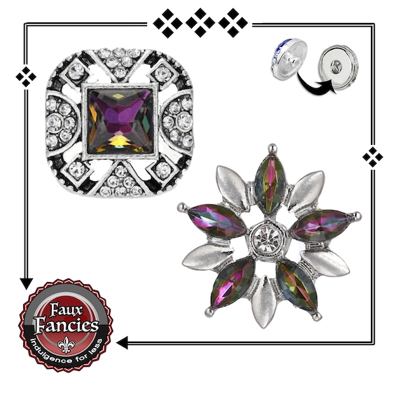 SNAP BUTTONS, STUNNING RHiNESTONE Snap Button Charm, 18mm Rhinestone Snaps, #SnapButtons, #BraceletCharms, #FlowerSnapCharms, #SnapJewelry