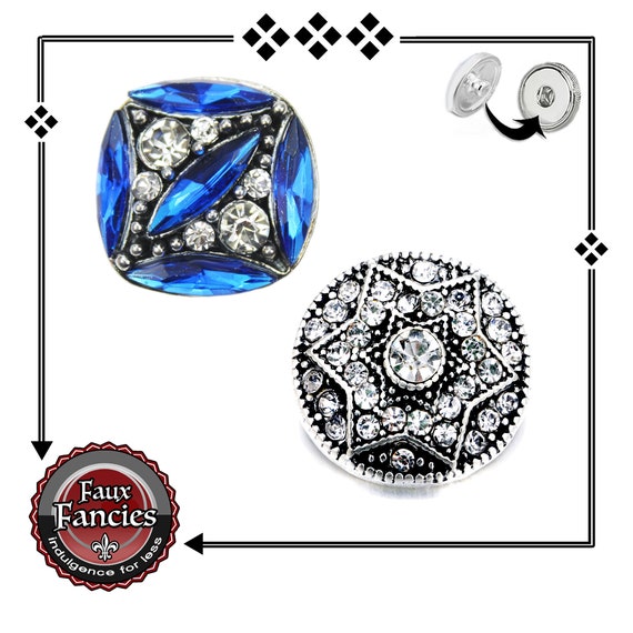 SNAP BUTTONS, STUNNING RHiNESTONE Snap Button Charm, 18mm Rhinestone Ginger Snaps, #SnapButtons, #BraceletCharms, #SnapCharms, #SnapJewelry
