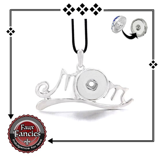 Snap Button Pendant for MOM, Gift for MOM, Mothers Day gift, Mom Pendant, Snap Jewelry Pendant, #MomSnap, #SnapButtonJewelry, #GiftForMom