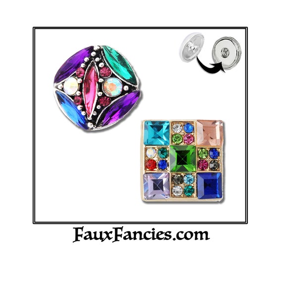 Snap Buttons, GORGEoUS 18mm Ginger Snap, MULTIPLE DISCOUNTS, Snap Charm, Interchangeable Snap, Rhinestone Snaps, #SnapJewelry, #SnapButton