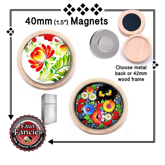 SALE! WiLDFLOWERS & WATERCOLOR FLOWER Handmade Magnets, Wildflower Magnet, Spring Flowers, #Wildflowers, #WatercolorFlower, #SpringFlowers
