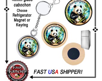 PANDA Handmade Keyring, New PANDA Handmade Key Ring, Panda Fridge Magnet, #Pandamonium, #KeyringCollector, #PandaKeyRing, #PandaMagnet
