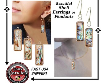 Beautiful SHELL Earrings or Pendant,Handmade Natural Shell Earrings,Beach memories, #GiftForHer,#BeachEarrings,#ShellEarrings, Shell Pendant