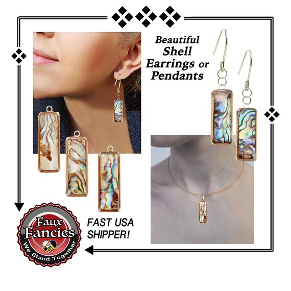Beautiful SHELL Earrings or Pendant,Handmade Natural Shell Earrings,Beach memories, #GiftForHer,#BeachEarrings,#ShellEarrings, Shell Pendant