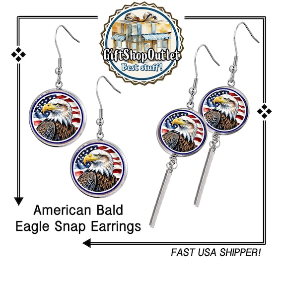 OuR DESiGN! EAGLE Handmade Earrings, EaGLE Pendant, USA EAGLE, #BaldEaglePendant, #BaldEagleEarrings, #HandmadeEarrings, #HandmadePendant