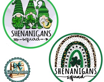 ST PATS Handmade GLASS Cabochon Magnet, St Pats Keyring, St Patrick's Day Magnet, St Pats Souvenir, #StPatsDayGift, #MagnetCollector