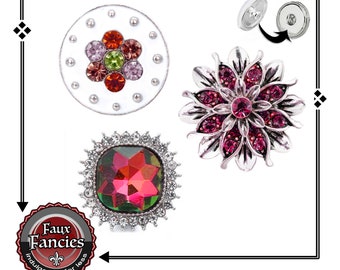 SNAP Buttons, VERY NICE Ginger Snaps, 18mm Snap Charms, #BraceletCharms, #SnapCharm, Flower Snap, #SnapPopper, #SnapButtons, #FlowerCharms