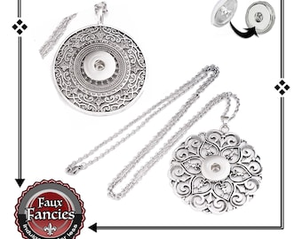 SALE! Snap Button Pendants, UNIQUE Large Pendant for Snaps, Ginger Snaps, Interchangeable Snap, Rhinestone Snap, SnapPopper, #SnapPendant