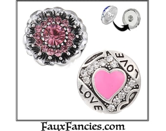 HEART Snap buttons, SALE! 18mm LOVE Ginger Snaps, #SnapButtons, Snap Charm, Changeable Snap, Rhinestone Snaps, Snap Jewelry Snap, #SnapCharm