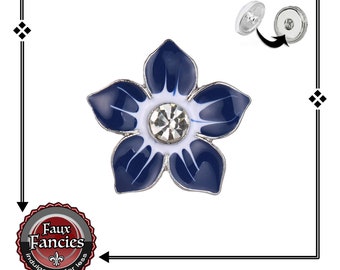 SALE Snap Button, GORGEOUS Large FLOWER Snap Charm, Ginger Snaps, Snap Jewelry, #BraceletCharm, #SnapCharm, #RhinestoneSnap, #SnapButton