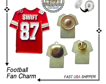 Football #87FAN Charms, EXCLUSiVE #87 Football jersey gift, Celebrate #87, Football player #87 charm, #87Charm, #FootballJewelry