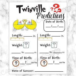 Fantazyjna gra imprezowa, przewidywania dotyczące dziecka, bliźniaki, baby shower, wieczór panieński, urodziny, impreza, gra telefoniczna, dekoracje, czerwony, biały, turkusowy, aqua