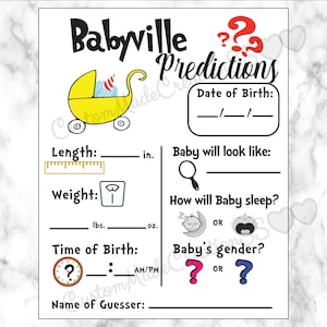 Grillig gezelschapsspel, babyvoorspellingen, babyshower, bruidsdouche, verjaardag, feest, telefoonspel, decoraties, rood wit blauwgroen Aqua