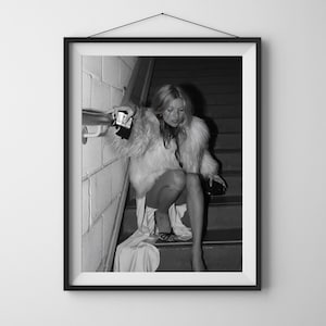 Kate Moss Print, Feminist Wall Art, Fashion Poster, Black and White Wall Art, Vintage Print, Photography Prints, Museum Quality Photo Print