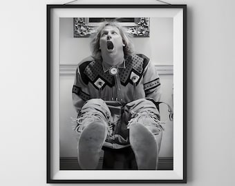 Badkamer Art Movie Poster Print Funny Badkamer Decor Domme Film Digitale Olieverfschilderij Grappige Wall Art Cadeau voor hem, Cadeau Idee INSTANT DOWNLOAD
