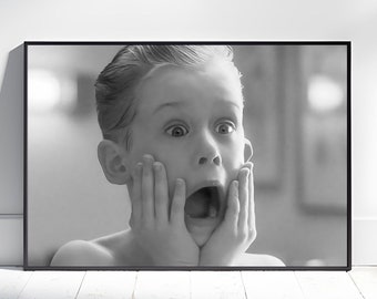 Movie Poster Bathroom Decor Christmas Comedy Print Digital Oil Painting Funny Bathroom Wall Art Gift for Family, Idea Gift, Instant Download