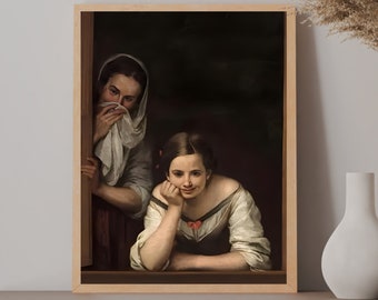 Vintage restroom Art, Funny Portrait Print for guest bathroom, Funny Toilet poster ,bathroom Wall Decor, Classic Art Humor, DIGITAL DOWNLOAD