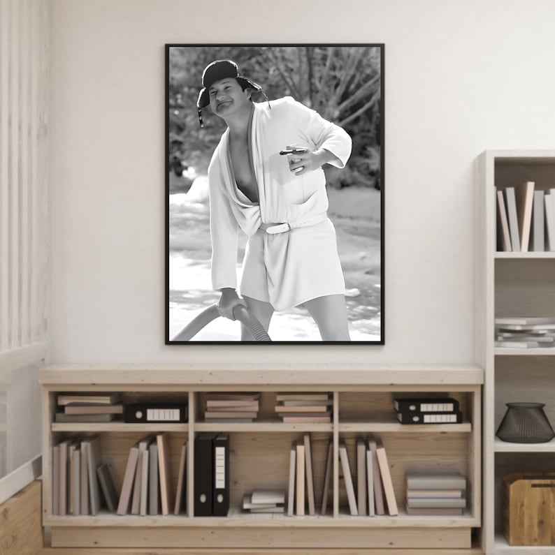 Christmas Bathroom Decor Funny Movie Poster Print Digital Oil Painting Toilet Humor Funny Bathroom Wall Art Gift for Him, INTANT DOWNLOAD image 9
