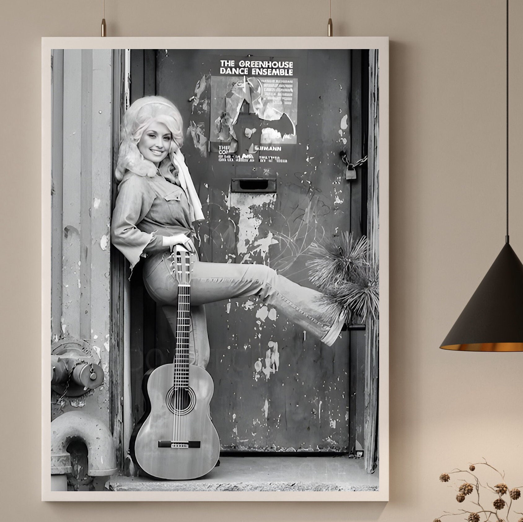 Dolly Parton Print, Dolly Parton Music Black and White Wall Art ...