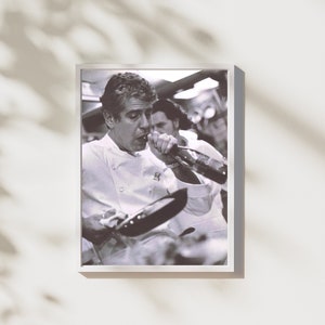 Anthony Bourdain Print, Photography Print, Chef Cooking Poster,black white wall art,chef art print,chef cooking print,chef poster,cooking poster,famous chef poster,kitchen poster,kitchen wall decor,photography prints,printable art,vintage poster