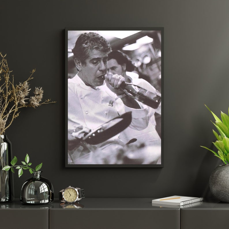 Anthony Bourdain Print, Photography Print, Chef Cooking Poster,black white wall art,chef art print,chef cooking print,chef poster,cooking poster,famous chef poster,kitchen poster,kitchen wall decor,photography prints,printable art,vintage poster