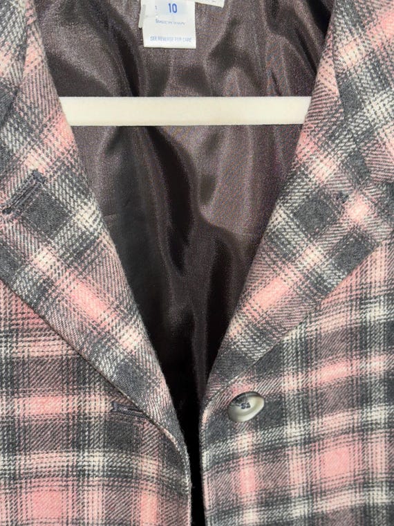 Pendleton Wool Button Down Jacket Pink and Gray P… - image 8