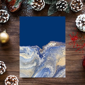 Cartolina di Natale - Biglietto d'auguri - Biglietto di compleanno - Estetica astratta - Auguri