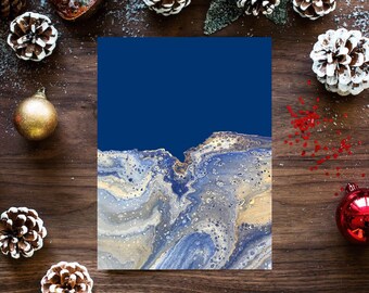 Carte de Noel - Carte de souhait - carte d'anniversaire - esthétique abstrait - Meilleur voeux