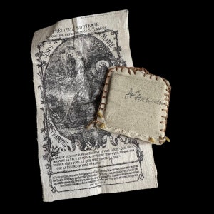 SAINT FRANCIS RELIC Antique St. Francis of Assisi Devotion Souvenir Rare