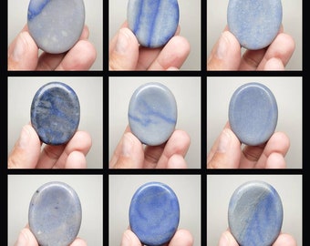 Blue Aventurine Worry Stone (You pick) (1-3/4")