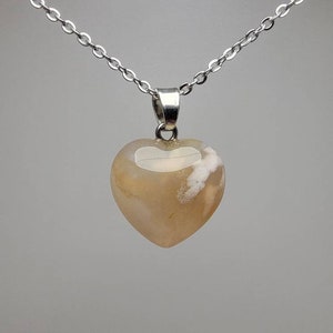 Flower Agate Heart