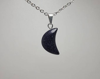 Blue Goldstone Mini Moon