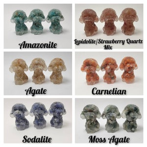Mini Crystal & Resin Toy Poodle (1-3/4&quot;)