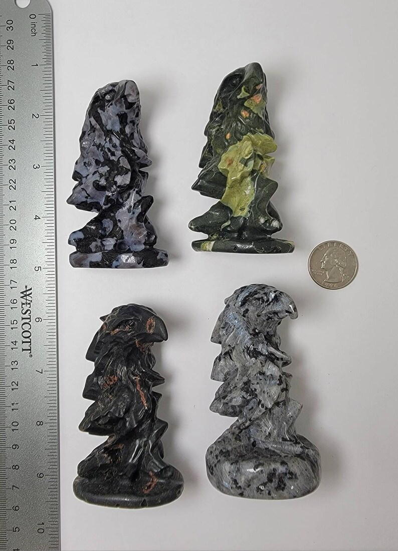 Eagle Carving (You pick) (3-3/8" to 3-9/16") bild 6