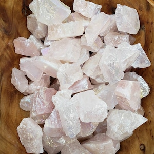 Raw Light Pink Jelly Aura Quartz Chunk