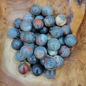 African Bloodstone Mini Sphere (Roughly 19 to 20 mm)