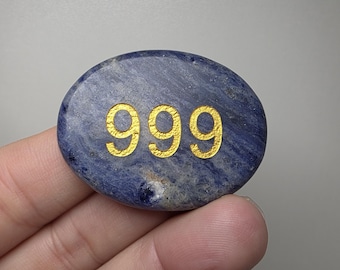 Sodalite Angel Number 999 (Roughly 1-3/4")