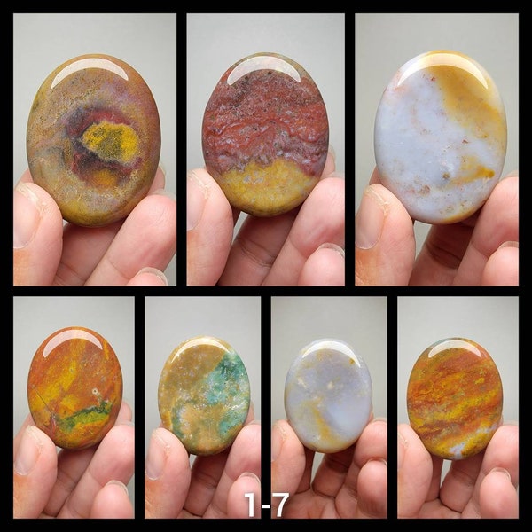 Indian Agate Worry Stone (You pick) (1-3/4" to 1-3/16")