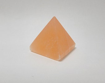 Peach Selenite Pyramid (1-3/8" tall)