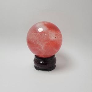 Cherry Quartz Sphere with Stand (57 mm)