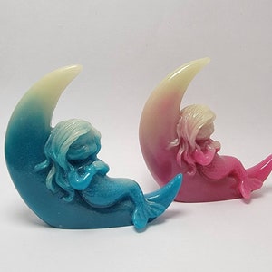 Luminescent Resin Moon Mermaid (You pick)