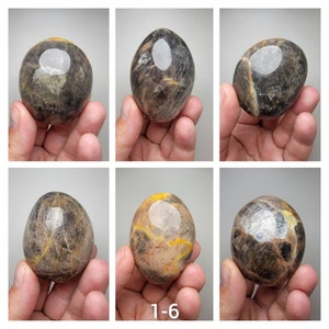 Black Moonstone Palm Stone (You pick)