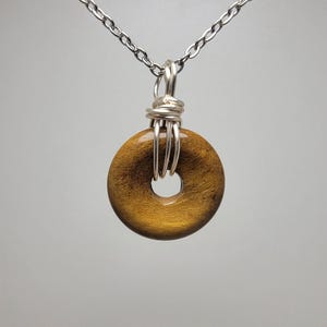 Small Golden Tiger&#39;s Eye Pi Stone