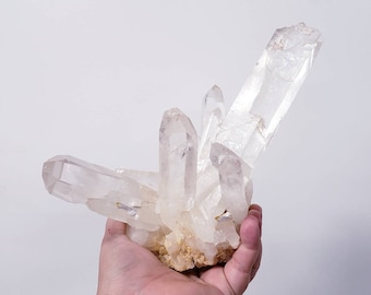 Rough Clear Quartz Cluster (1124 grams)